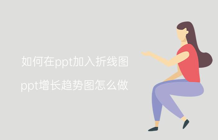 如何在ppt加入折线图 ppt增长趋势图怎么做？